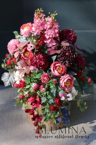 KOMPLET NAGROBNY #1: wiązanka dł. 95cm + bukiet